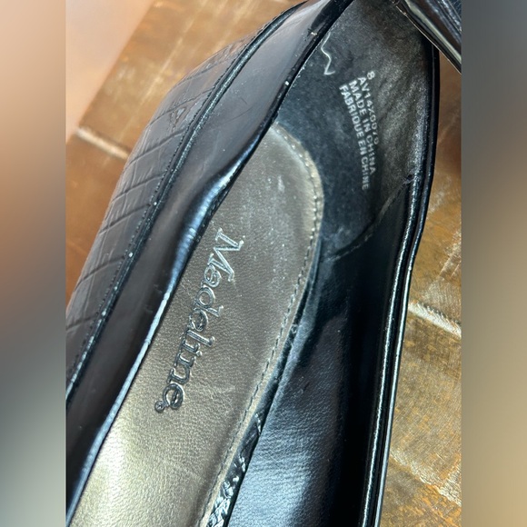 Black Madeline Wedge Heel With Open Toe - Picture 4 of 4